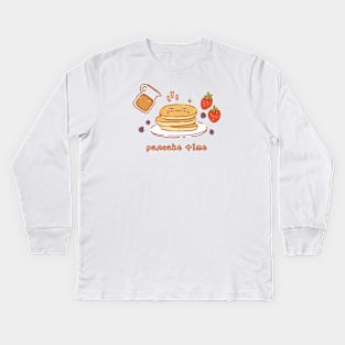 Pancake Time v1 Kids Long Sleeve T-Shirt